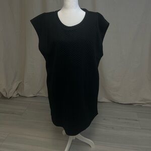 NWT JODIFL Women's Black Textured Boho Sleeveless Dress Sz XL